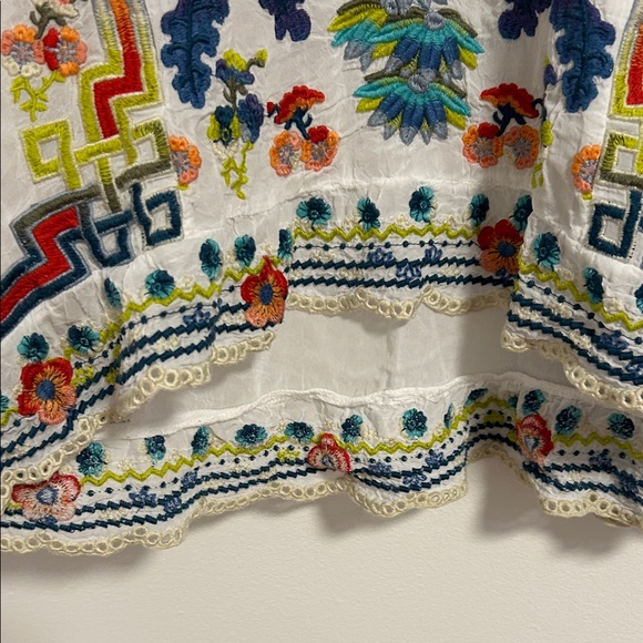 Johnny Was Multicolor Embroidered Tunic - Picture 6 of 6